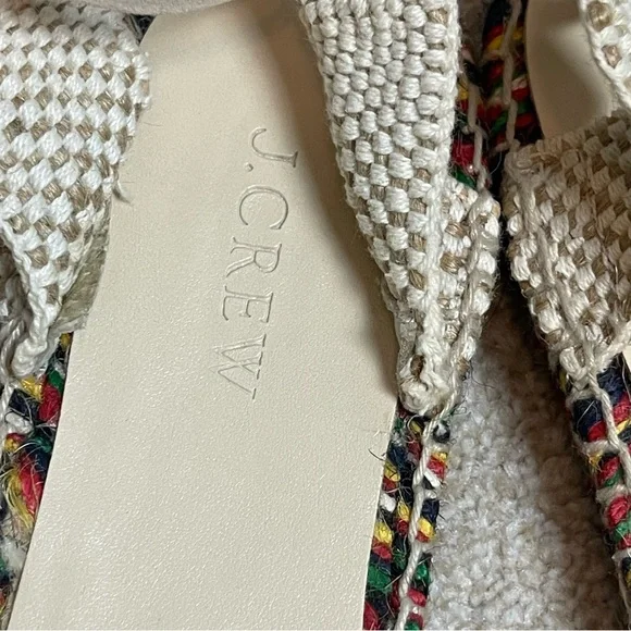 NEW J Crew Baja Flat Espadrille Suede Sandals Made in Spain G4208 Size 10 - Picture 8 of 12
